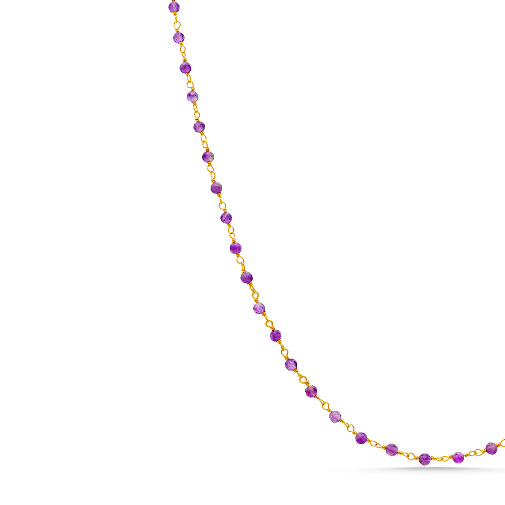 Chain Ametist Kolye - Görsel 2