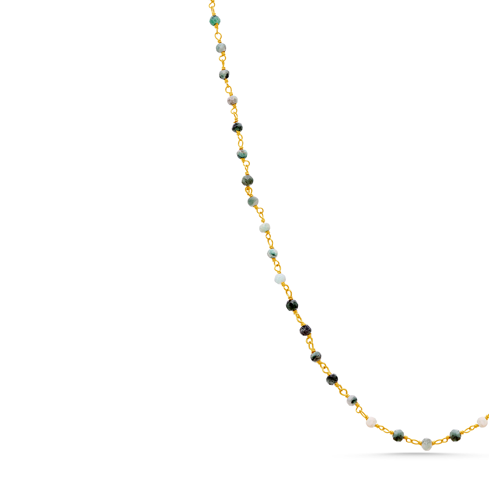 Chain Zümrüt Kolye - Görsel 2