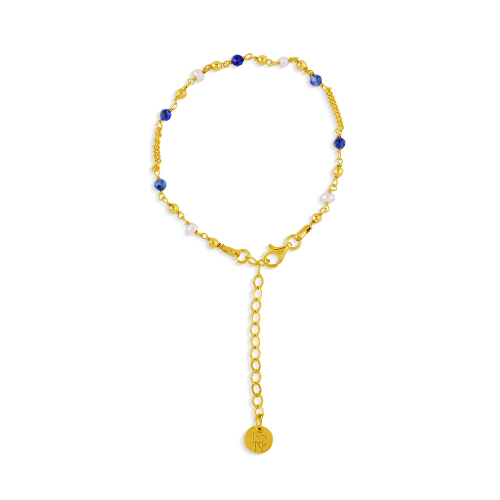 Clara Lapis Lazuli Zincir Bileklik - Görsel 2