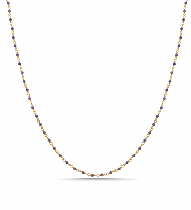 Chain Lapis Lazuli Kolye