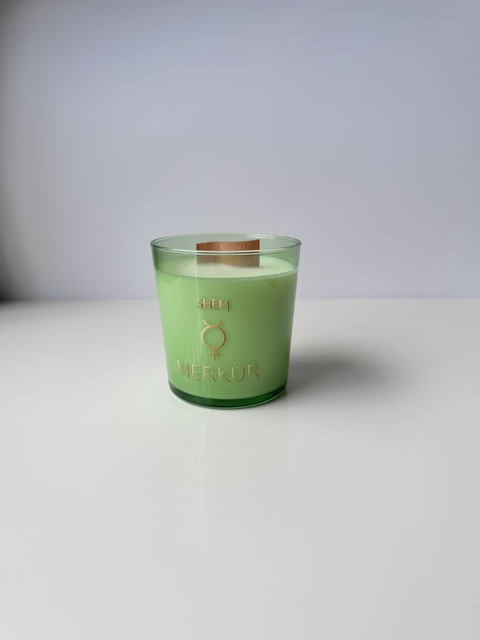 Shen Merkür Mum – Zihnin Işıldasın: Nane, Limon, Biberiye Yağı ile %100 Doğal Soya Mumu 276 GR - Görsel 2