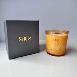 Shen Güneş  Mum-Işığını Hatırla: Sedir,Paçuli,Portakal Yağı ile %100 Doğal Soya Mumu 276 GR